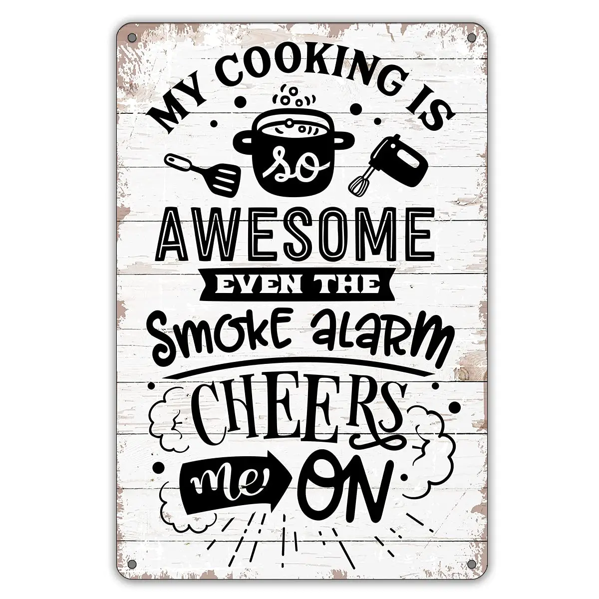 

My Cooking is Awesome Metal Tin Sign Wall Decor Retro Signs with Sayings for Home Decor Gifts