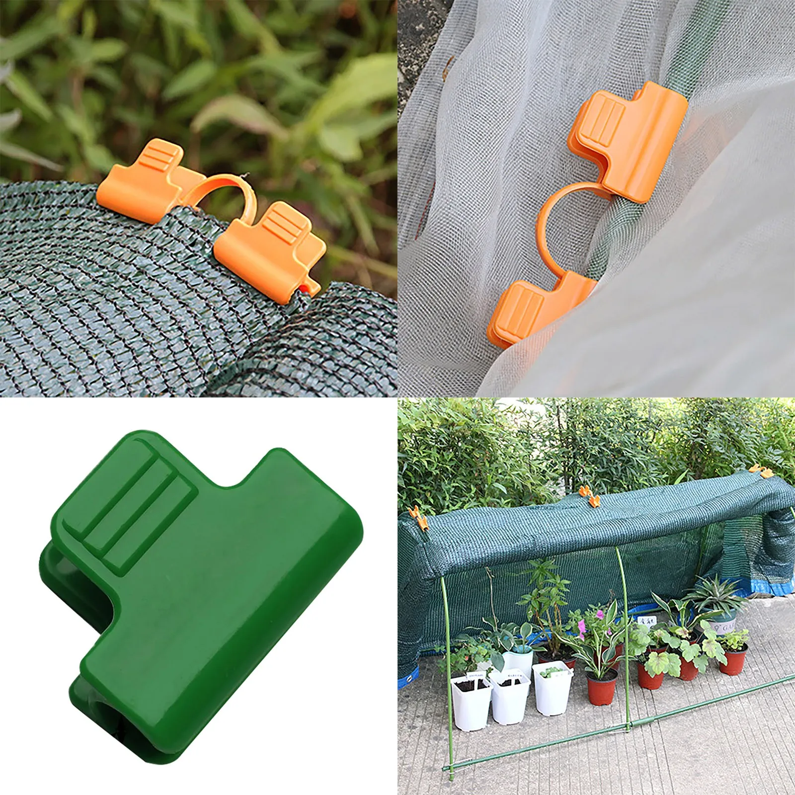 

24PCS Plant Garden Vine Clip Used For Flower Erect Growth Make The Plant Health Gardening Greenhouse Tent Fixing Clip Tools