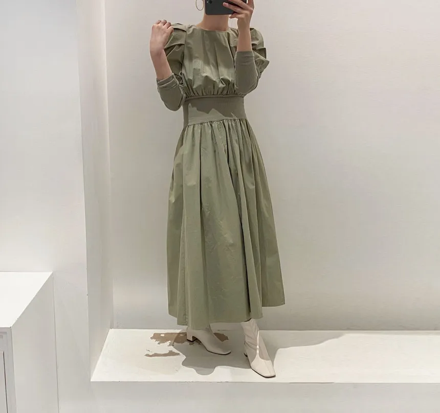 

Fashion new waist long casual dress