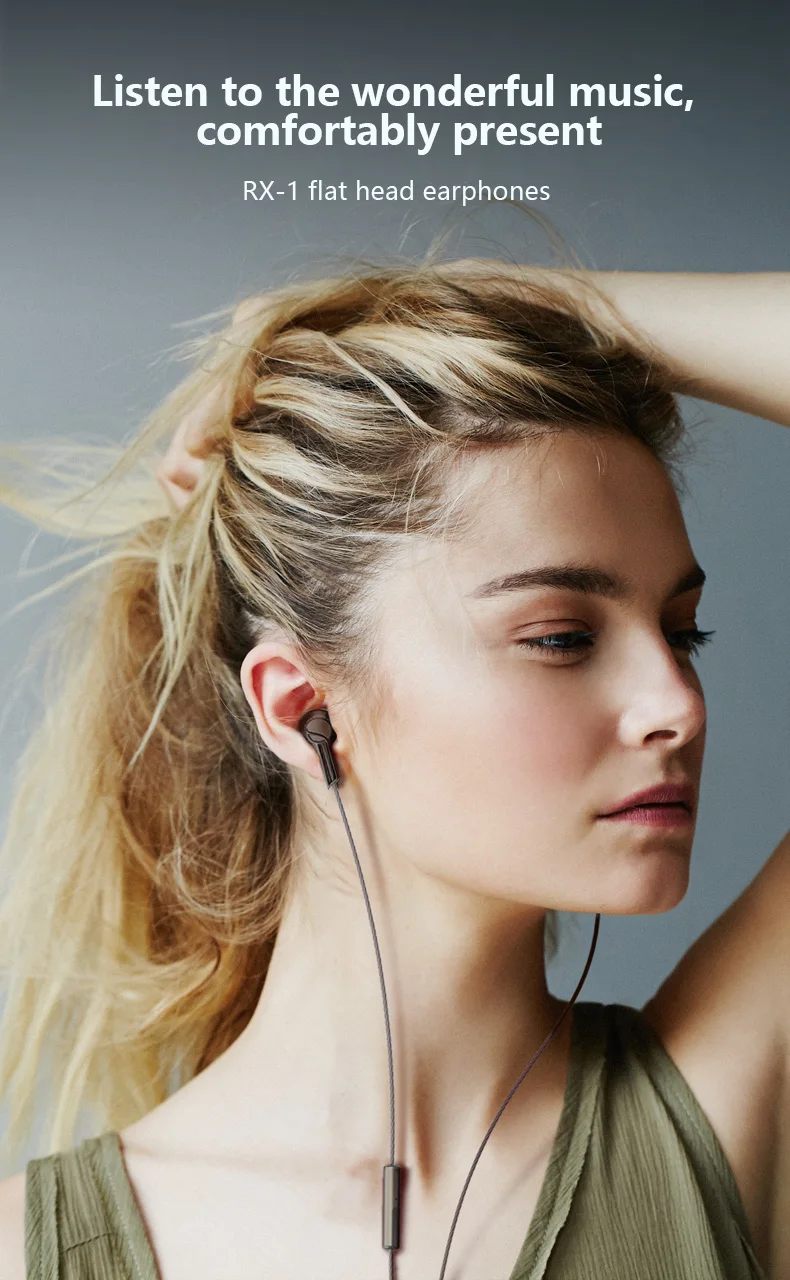 AUGLAMOUR RX-1 3,5 мм проводные наушники HiFi глубокий бас наушники гарнитура с микрофоном