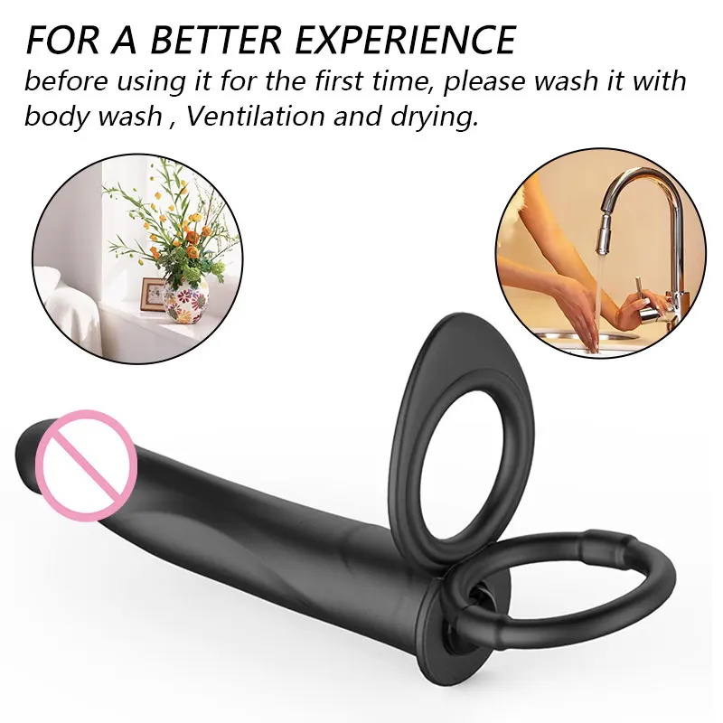 DOPAMONKEY Двойное проникновение ремешок на фаллоимитатор вибратор Анальная пробка