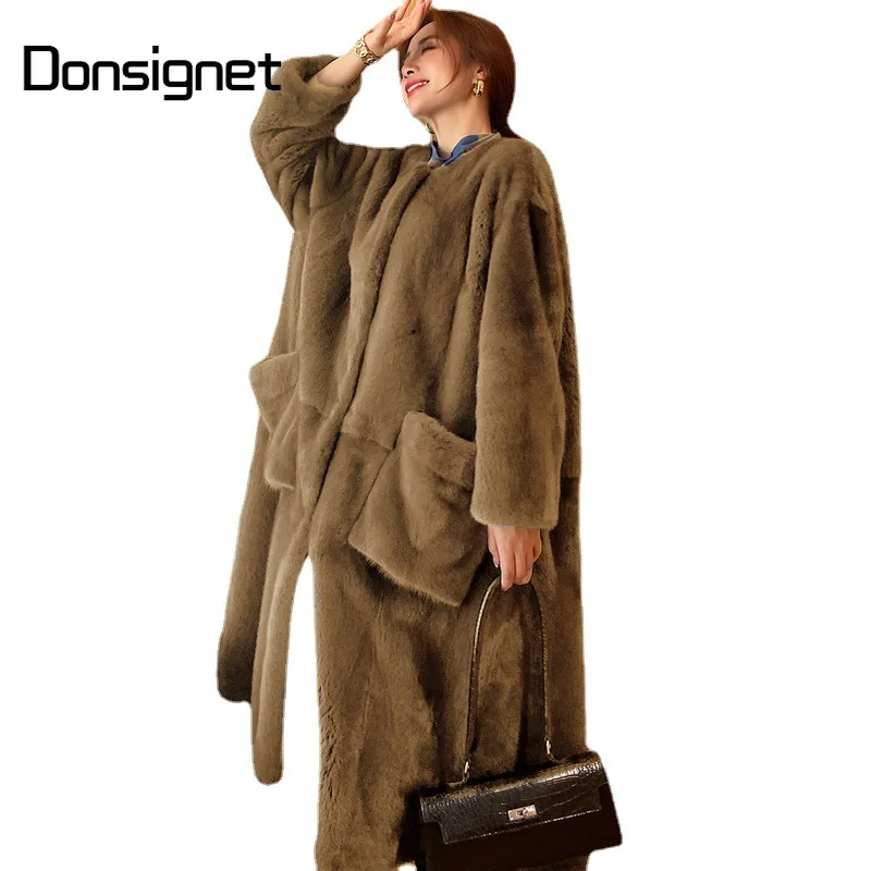 

Женское зимнее пальто и куртки Donsignet, Модное Новое повседневное пальто из искусственного меха, темпераментное Женское пальто