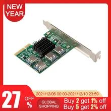 New Upgrade PCIE 1 to 4 Extender PCI-E to PCI-E Adapter PCI-Express Slot 1x to 4x 16x USB 3.0 Riser Multiplier Card Converter