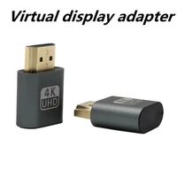 portable hd mi compatible virtual display emulator adapter can simulate 4k resolution and supports all systems light weight
