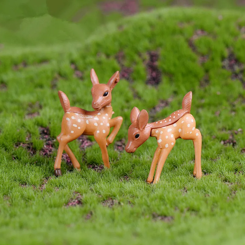 Искусственные мини Сика Олень жираф сказочные садовые миниатюры гномы моховые