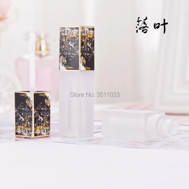 3D квадратный пластиковый косметический блеск для губ контейнер Матовая жидкая