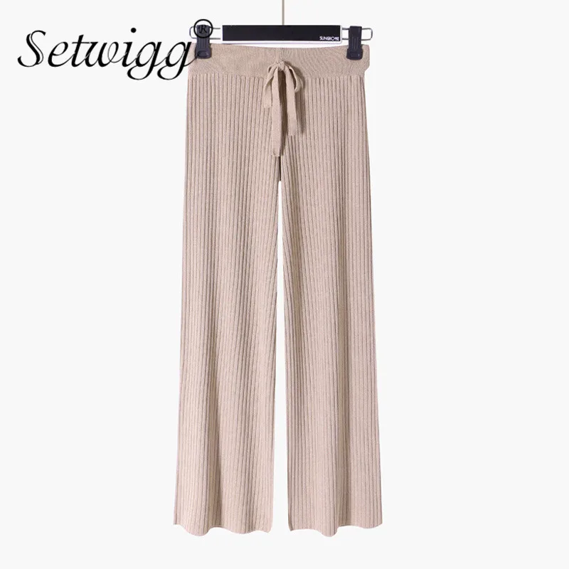 Брюки SETWIGG женские в рубчик повседневные Длинные свободные штаны до щиколотки с