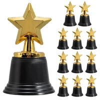 12pcs star trophies plastic winners award sports meeting competition party team reward prizes 13cm