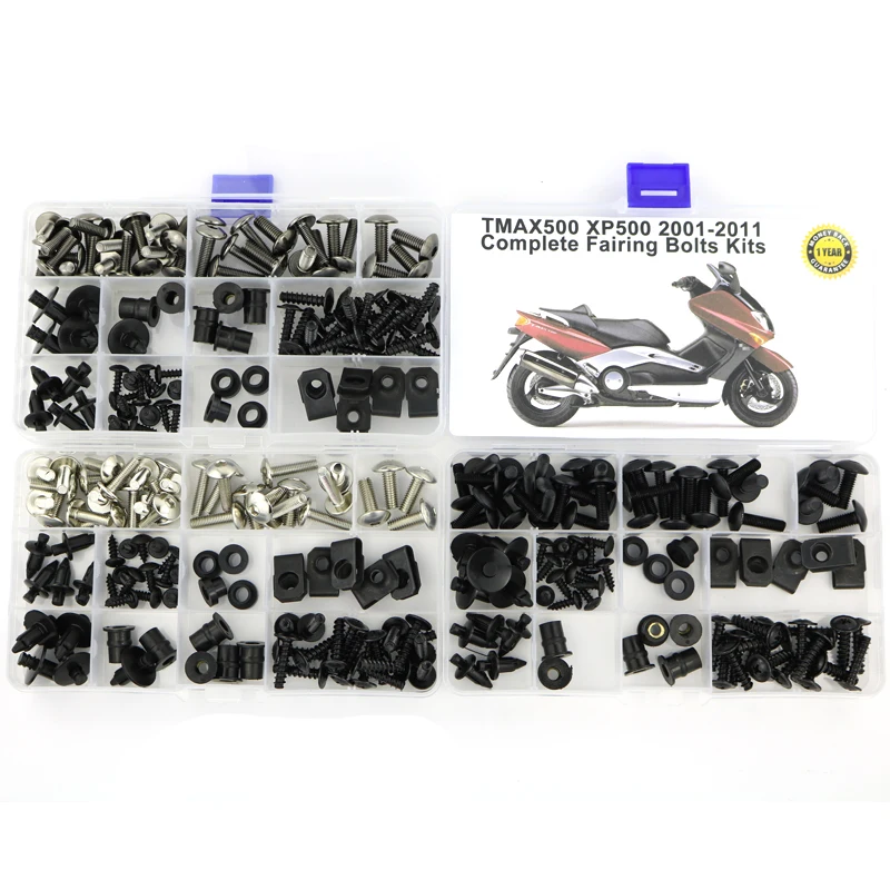 

Fit For Yamaha Tmax500 Tmax 500 2001-2011 Motorcycle Full Fairing Bolts Kit Complete Cowling Side Cover Screws Clips Nuts Steel