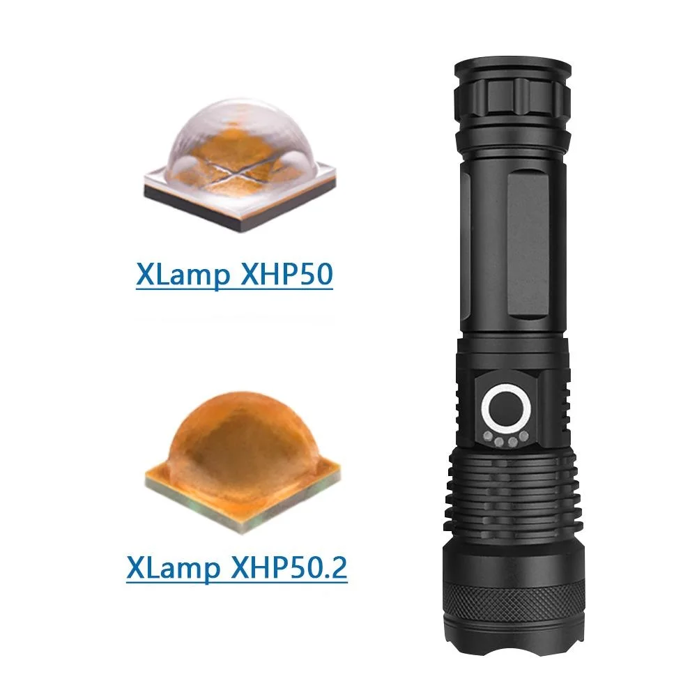 XLamp xhp50.2 самый мощный светодиодный фонарик 8000 Люмен перезаряжаемый фонарь usb xhp50