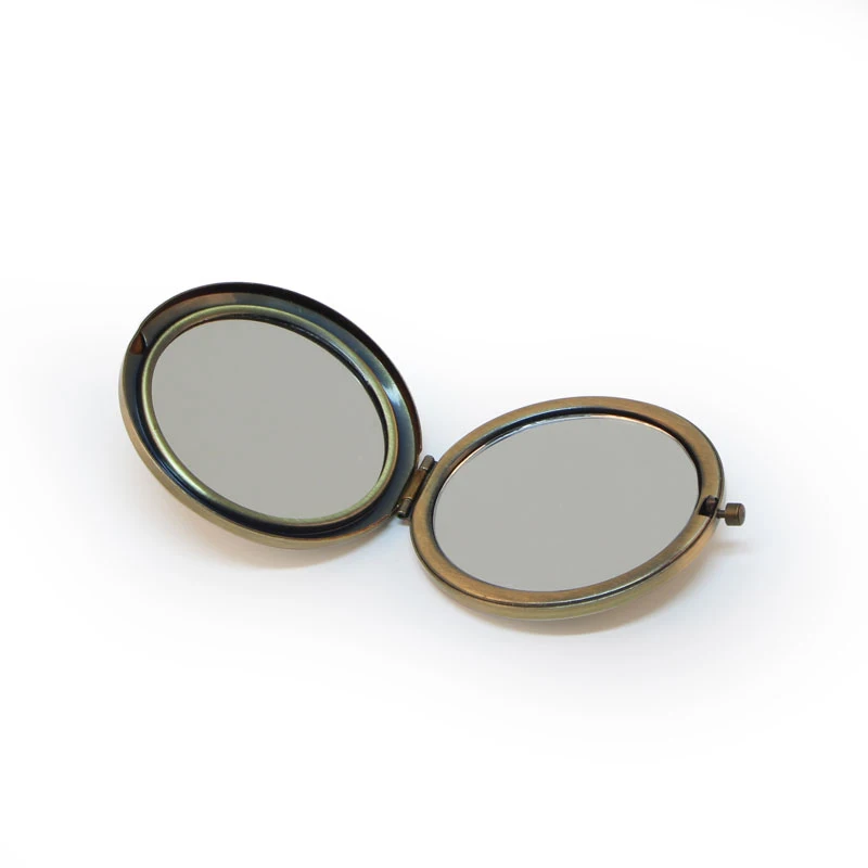 Бронзовое компактное карманное зеркало 5 шт./партия|Зеркала для макияжа| |
