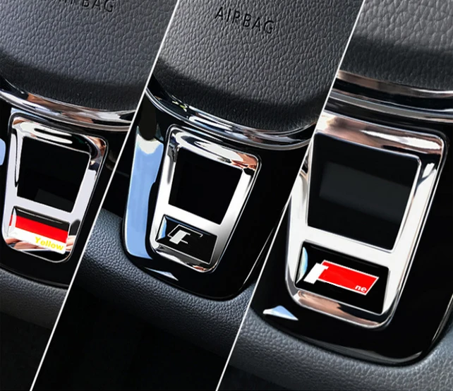 Подходит для Bora Golf 7 MK7 Polo Tiguan L Touran Passat B8L CC D type рулевое колесо с блестками|Наклейки