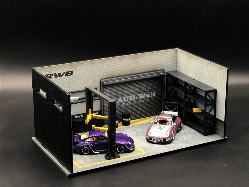 

You & Car 1:64 Diorama Garage RWB Theme scene RWB Assembly