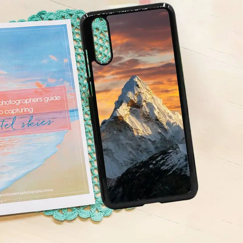 

Snowy Mountain Landscape Phone Case PC for iPhone 11 12 pro XS MAX 8 7 6 6S Plus X 5S SE 2020 XR