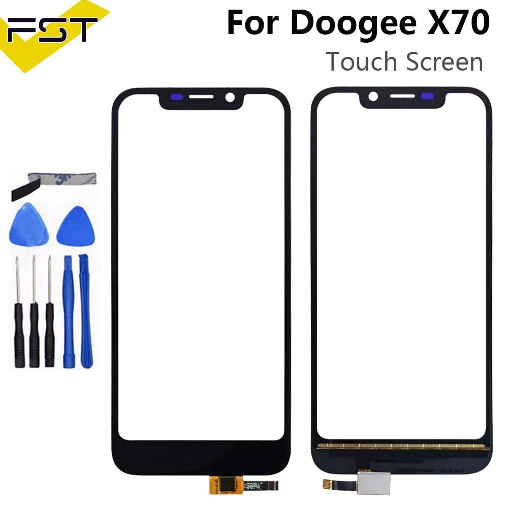 Черный сенсорный экран 5 дюйма Для Doogee X70 идеальные запасные части сенсорная