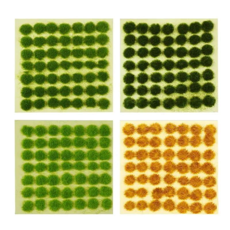 

Dropshipping 3 Pcs/Case Handmade Miniature Flower Tufts Sand Table Scenes Model Props Simulation Bushes Meadows