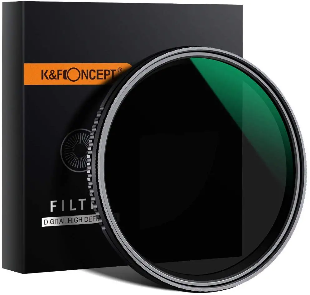 K& F Concept 37/40. 5/55/67/72/77 мм переменной набор УФ-фильтров с нейтральной плотностью ND8-ND2000 фильтр ND для камеры для Камера линзы для студийной съемки с изображением стойким покрытием