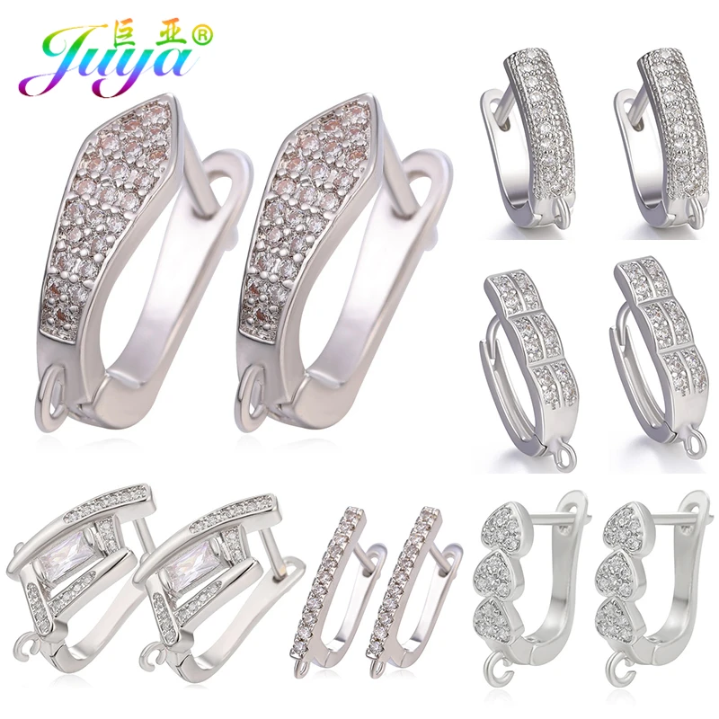 Женские серьги Juya золотистые/Серебристые Крючки ручной работы для рукоделия