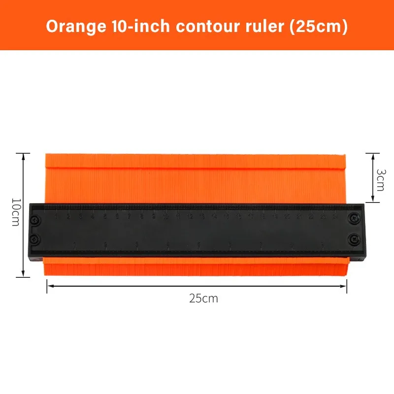 

Lock Wider Contour Gauge Profile Tool Alloy Edge Shaping Wood Measure Ruler Laminate Tiles Meethulp Gauge