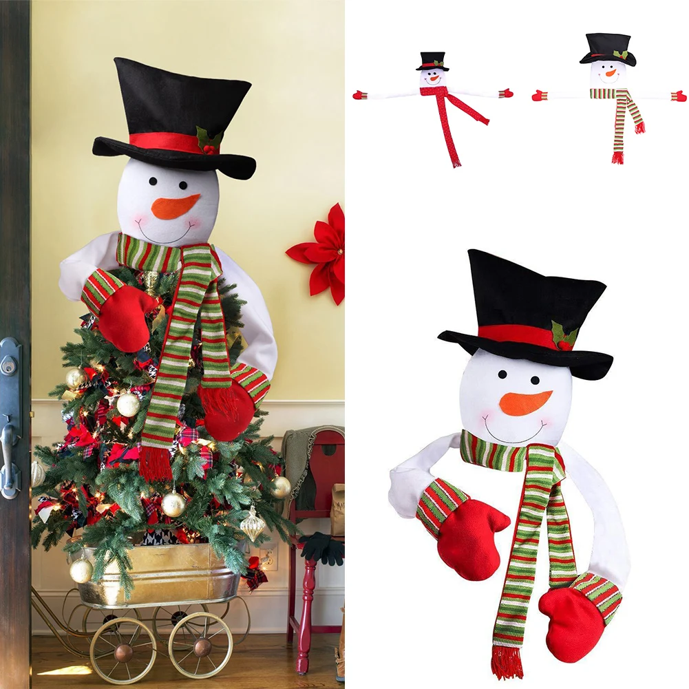 

Christmas car pendant Decorative Christmas Tree Ornaments Head + Scarf Snowman Holiday Tree Ornament Festival Christmas gift