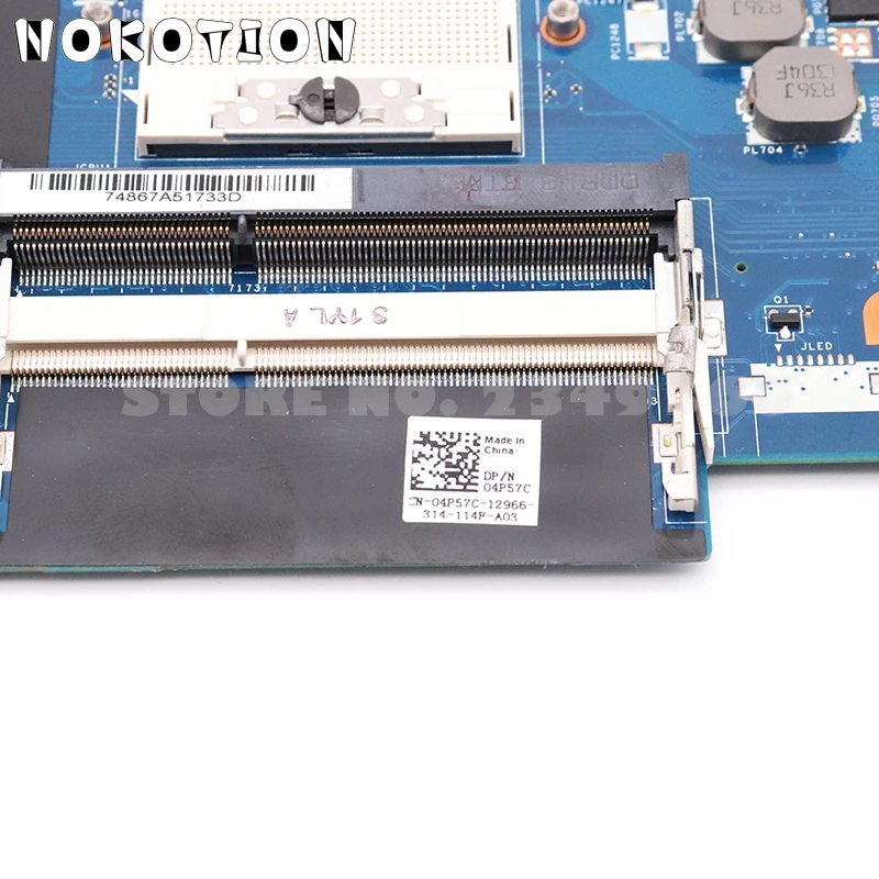 NOKOTION CN 04P57C 4P57C для Dell Inspiron 15R 7520 Материнская плата ноутбука QCL00 LA 8241P HM77 DDR3 HD7730M 1