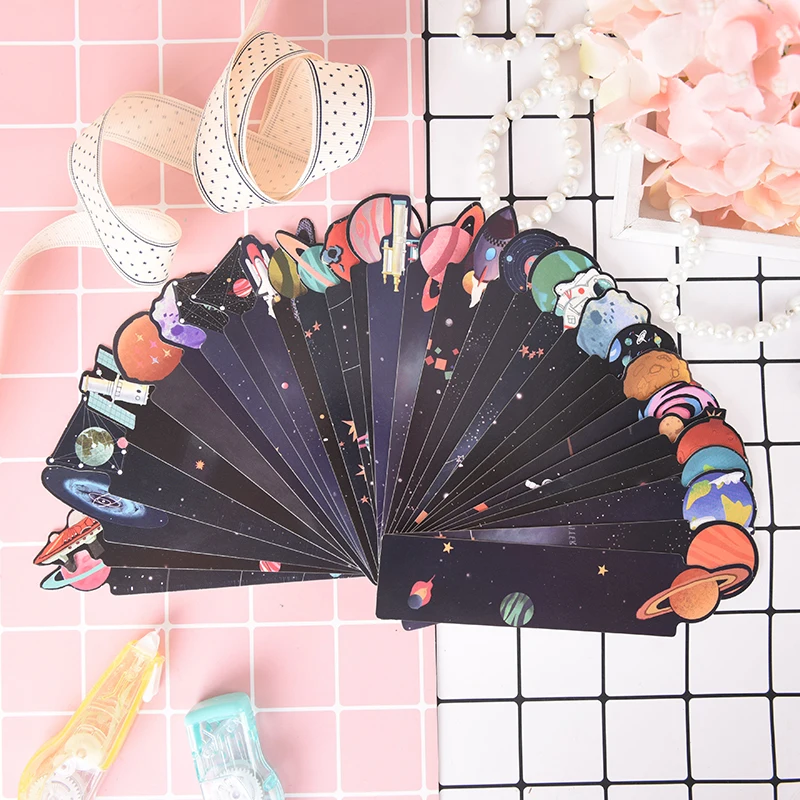 

1 Pack Beauty Lanet Bookmark Paper Stationery Film Bookmark