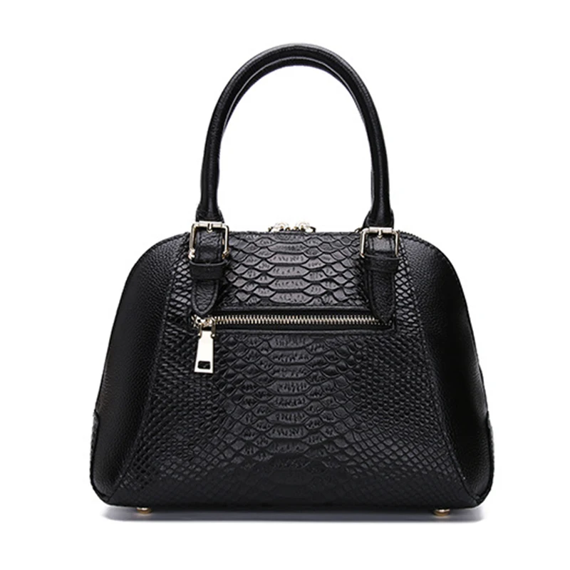 Женская сумка из натуральной воловьей кожи с узором в виде змеи | Багаж и сумки