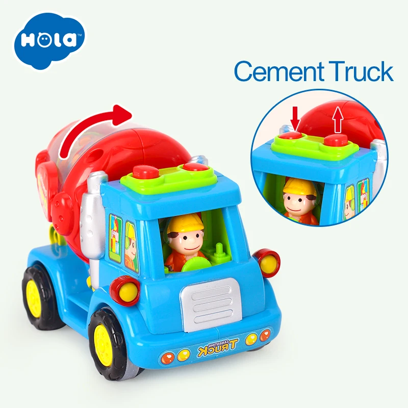 HOLA игрушки 386 оптовая продажа Детские Push &amp Go фрикционные игрушечные грузовики