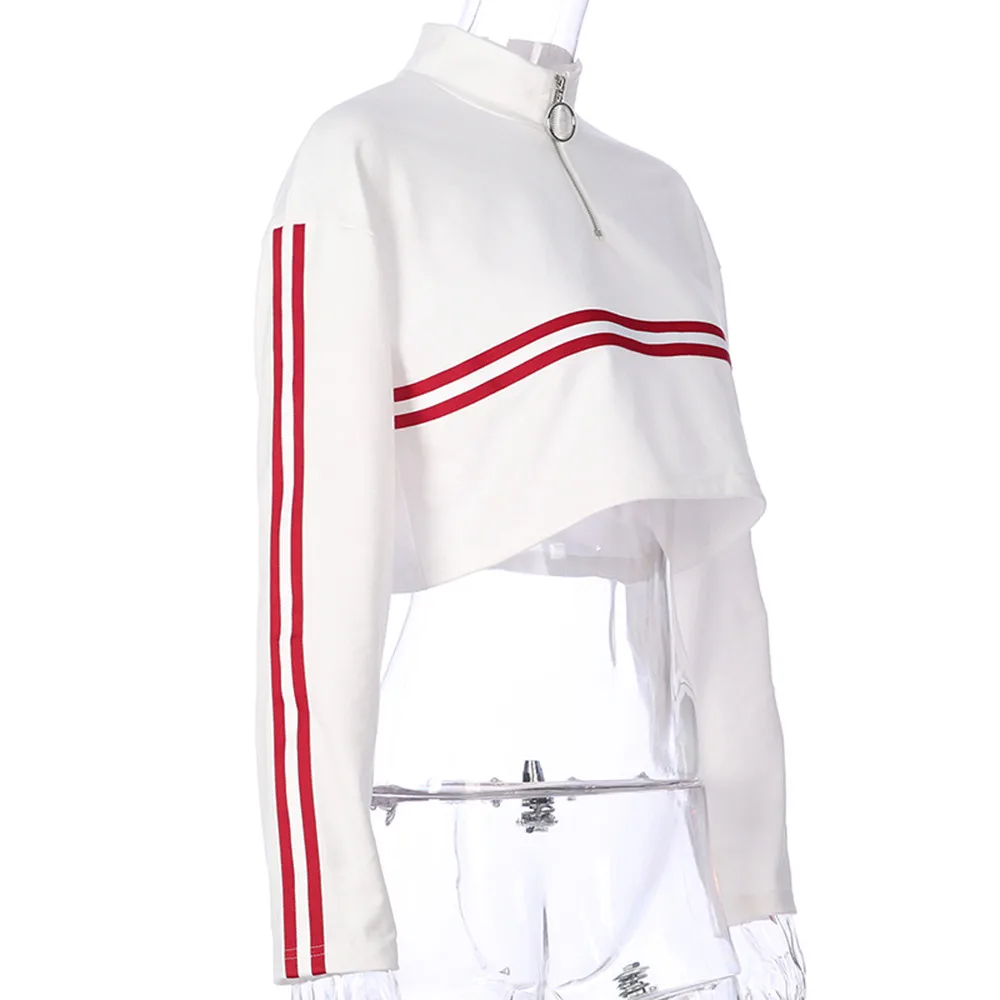 Толстовка kpop уличная женская маленькая водолазка полосатая Лоскутная с лентами