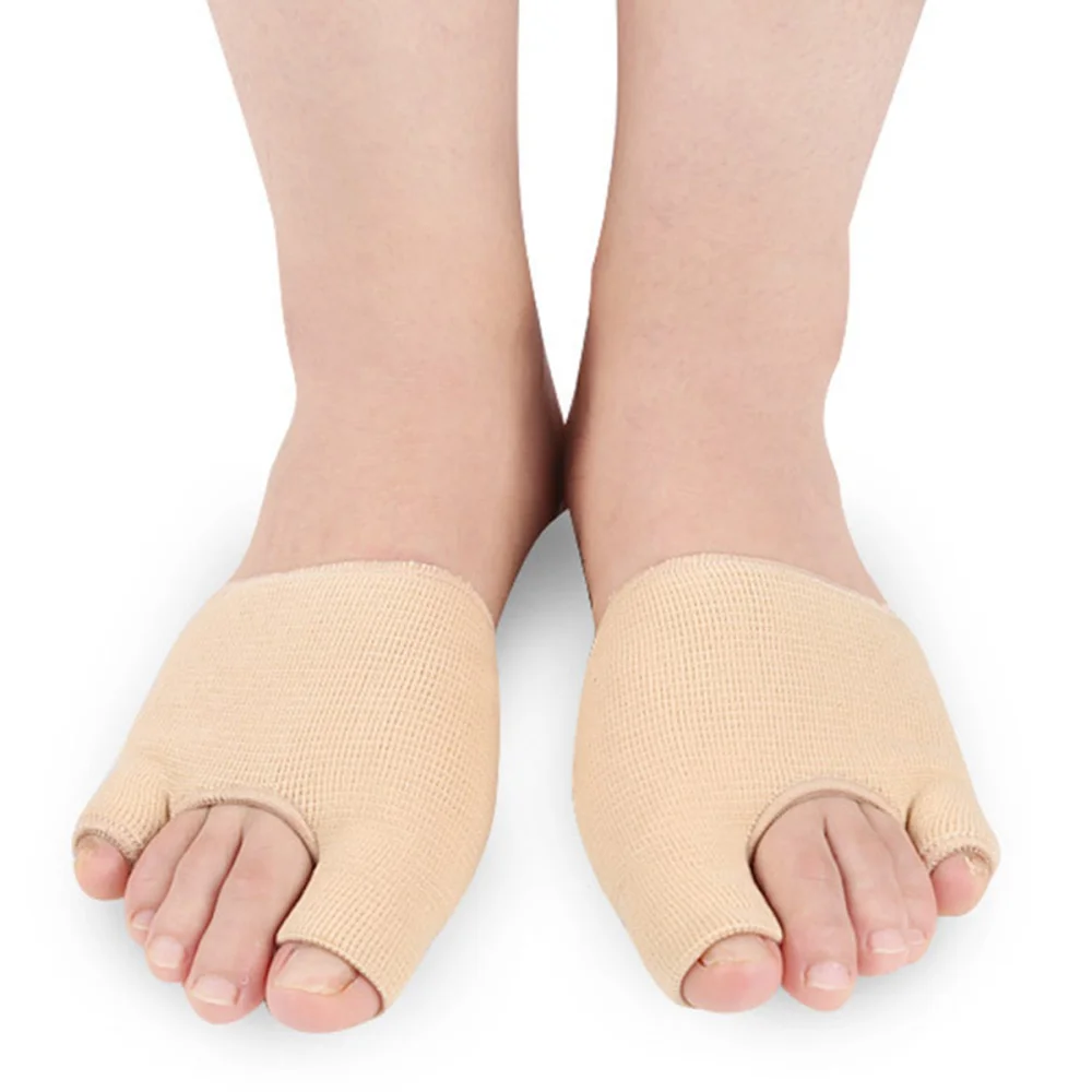 

1 Pair Thickened Thumb Correction Socks Thumb Bunions Protector Relief Protector Sleeves Hallux Valgus Corrector Size L (Apricot