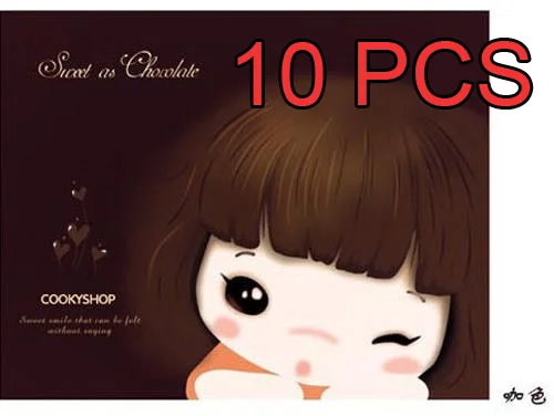 10 шт. милые девушки узор анти скольжения Мышь Pad коврик для оптическая лазерная