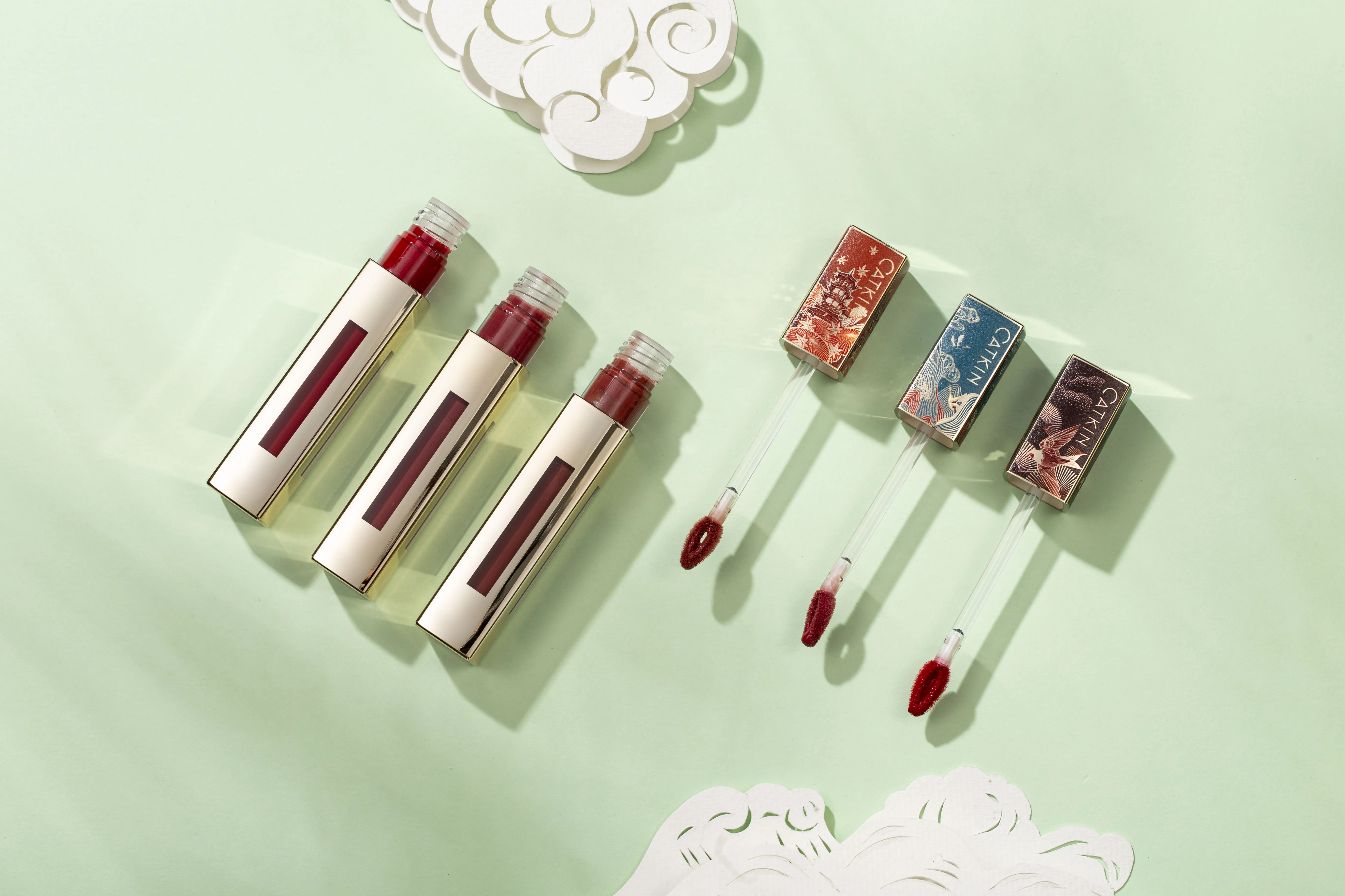 ?CATKIN Матовая жидкая губная помада?Блеск для губ легкость Semimatte водонепроницаемый длительный Атлас питает увлажняющий Гладкий мягкий