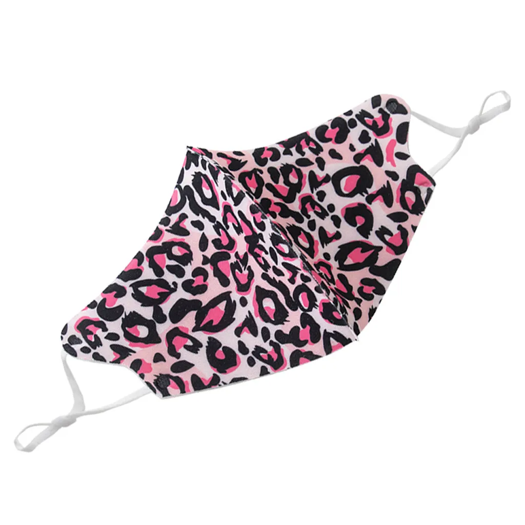 Маска с леопардовым принтом для мужчин и женщин многоразовая Пылезащитная