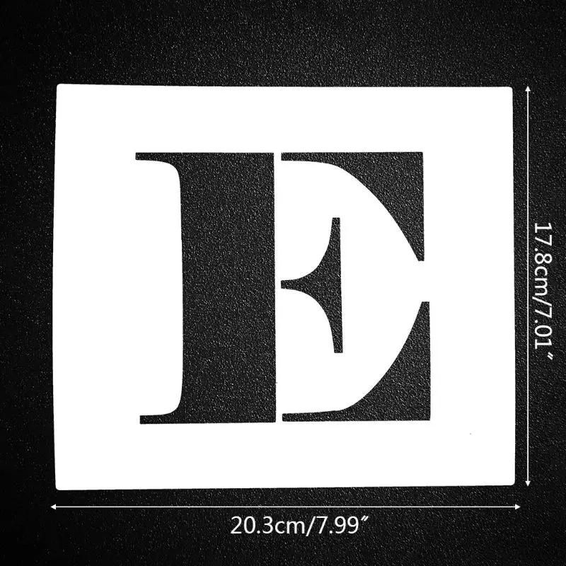 

8pcs/set Uppercase Letter WELCOME Stencils Templates Signs DIY Painting for Restaurant Cafe Shop Hotel Reusable Rustic Style