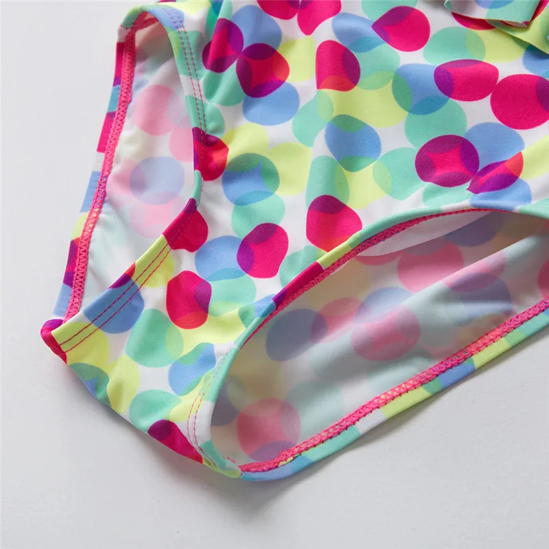 2020 Summer Cute Baby Girls Swimwear One Piece Dot Beach Swimsuit Kid Children Swimming Costumes Bikini | Мать и ребенок