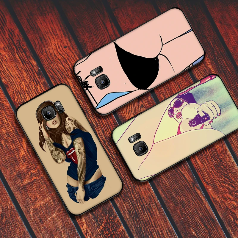 Пикантные властная татуировки для девочек Мягкий силиконовый чехол телефона