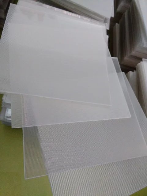 PLASTIC LENTICULAR clear pp microlens film dot lenticular sheet for 3d LED  diffuser