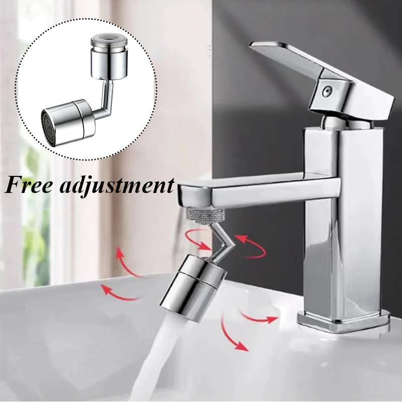 

720° Universal Splash Filter Faucet Spray Head Rotating Tap Filter Tip Anti Splash Bathroom Kitchen Water Saving Nozzle Sprayer