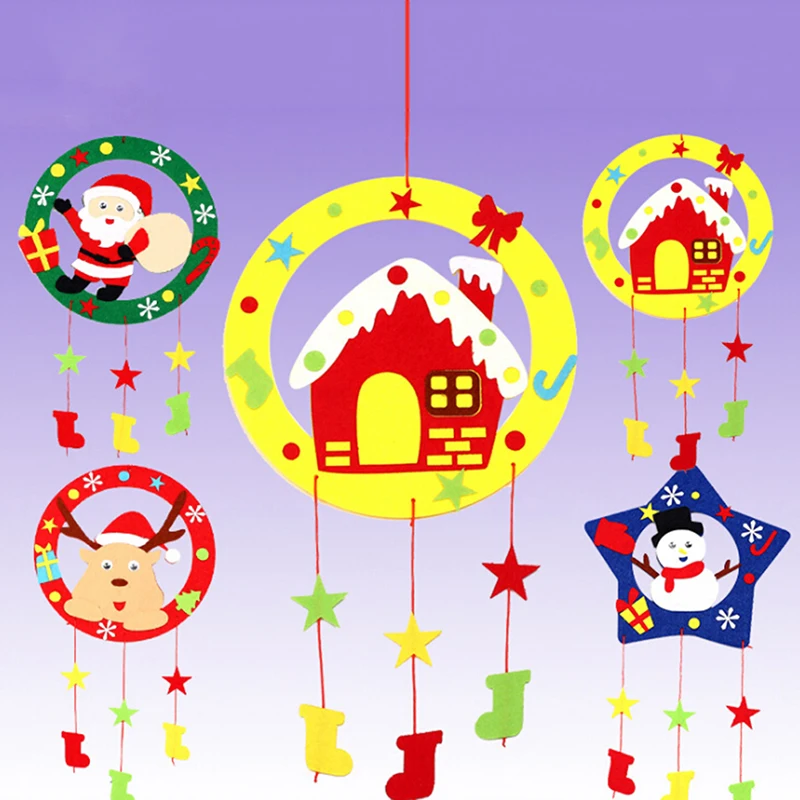 

DIY Christmas Wind Chimes Kits Educational Toys Craft Kits Xmas Decoration DIY Wind Chimes For Kids Child