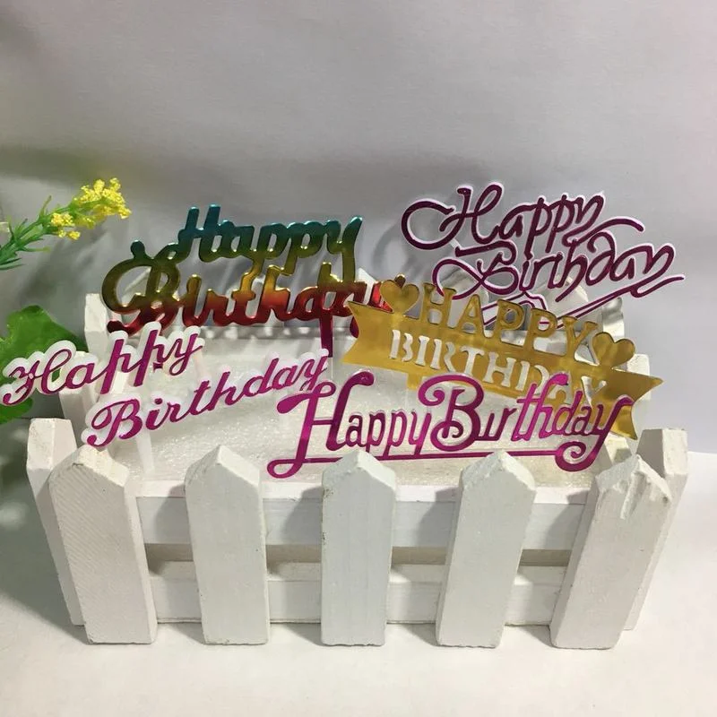 

100 шт., блестящие пластиковые мини-топперы для кексов для детей, товары для десертов на день рождения, украшения для торта