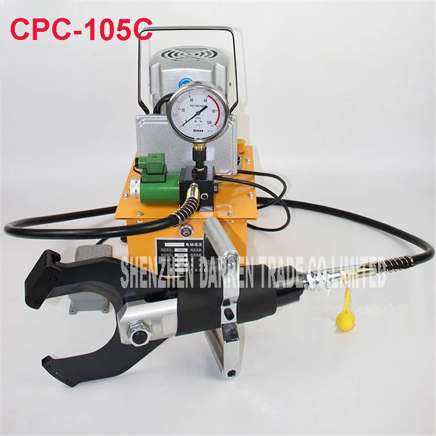 

CPC-105C electric hydraulic cable cutter cut 105MM shielded cable Electric hydraulic cable scissors