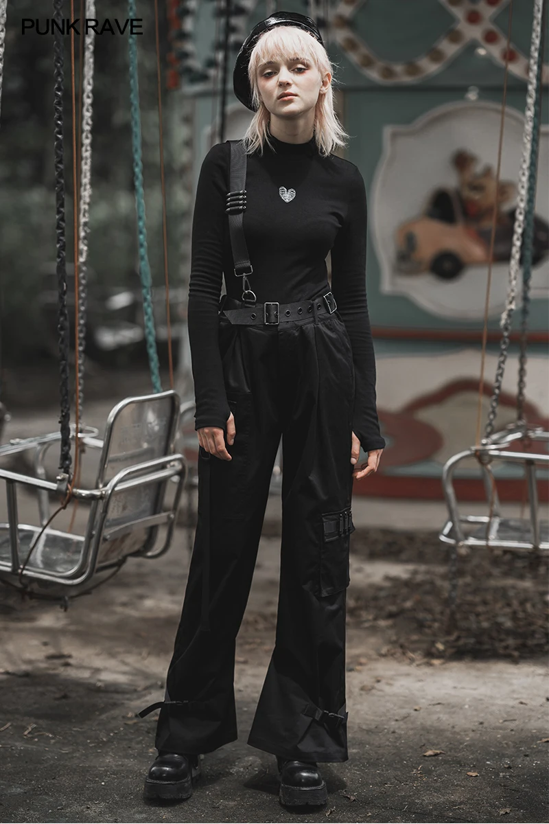 

"Hardcore Girl" series base shirt Punk Rave OPT-420TCF military brushed