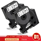 Маркировочная лента Topcolor 40913 D1 совместимая лента Dymo 40913, черная на белом, 9 мм, 7 м, для этикеток, ярлыков, PnP