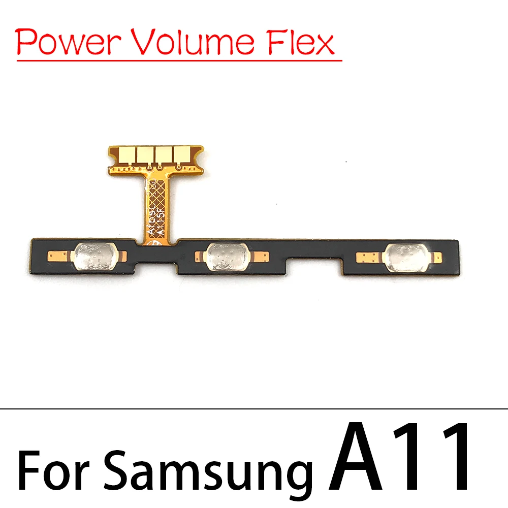 20 шт. Кнопка громкости питания гибкий кабель для Samsung A10 A20 A30 A50 A70 A01 A11 A10s A20s A21s A30s A51