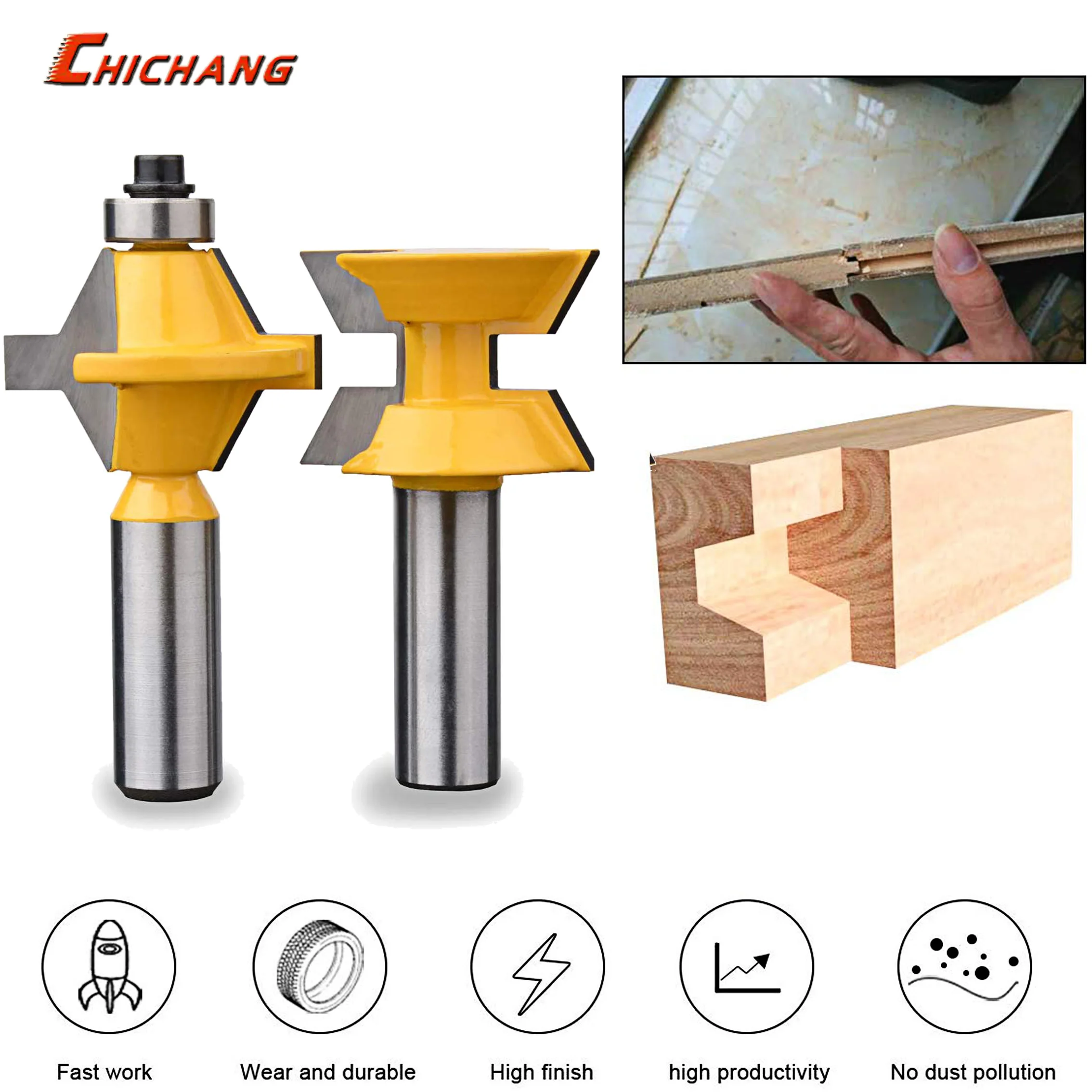 1/2 &quotхвостовик совпадающий язык паз маршрутизатор Набор бит 120 градусов