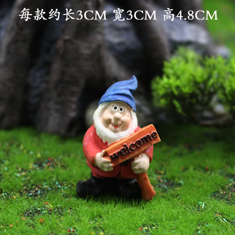 Семь гномов Белоснежка эльф волшебный сад миниатюрный гномик украшение статуи
