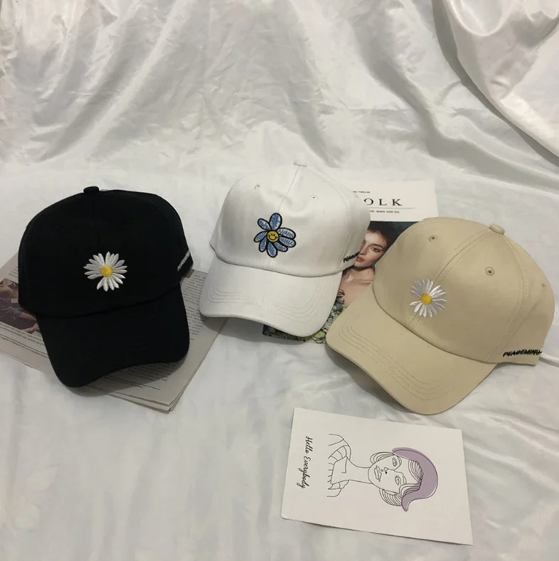 Повседневная Кепка Snapback из 100% хлопка с вышитым цветком и логотипом спортивная