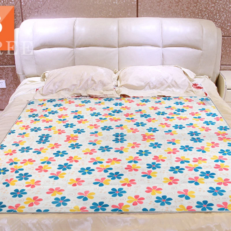 Electric Heating Blanket 220V Thermostat Heater Warmer Pads Soft Polyester Floral Printed Bedroom Blankets Warm Winter | Бытовая