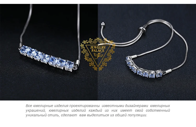 JPalace создан шпинель 925 пробы серебряный браслет Боло цепи браслеты из драгоценных камней для женщин серебро 925 ювелирных изделий Организатор