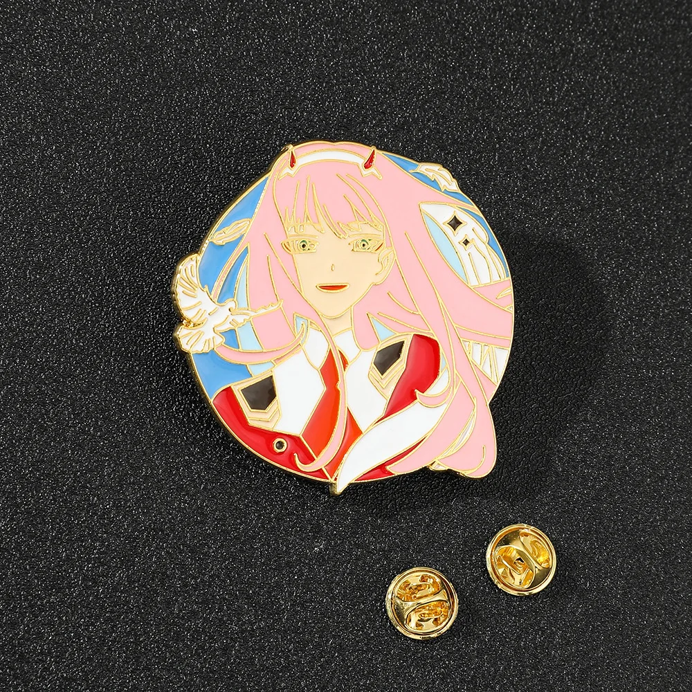 

Dear-you Anime darling 02 Peripheral Metal Brooch Badge COS Two-dimensional Creative Brooch Clothing Bag Accessories